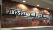 Pikes Peak Rodeo Sign