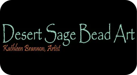 Desert Sage Bead Art LOGO Black BG 460x253