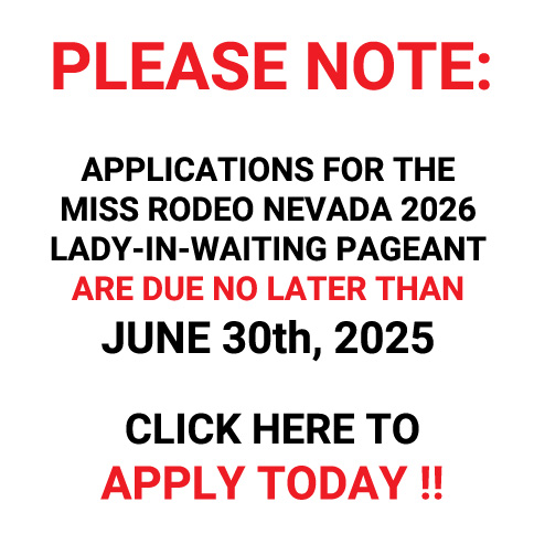 Apply Today! - Miss Rodeo Nevada 2026 Pageant